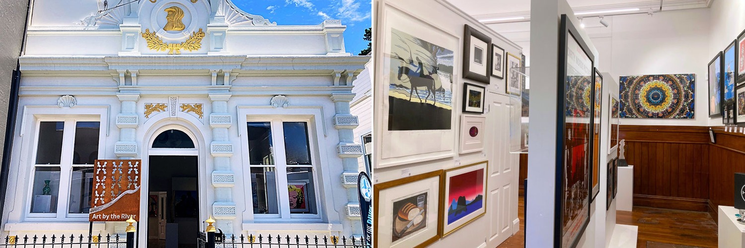 Art by the River - contemporary art gallery in the historic Druids building in Whanganui